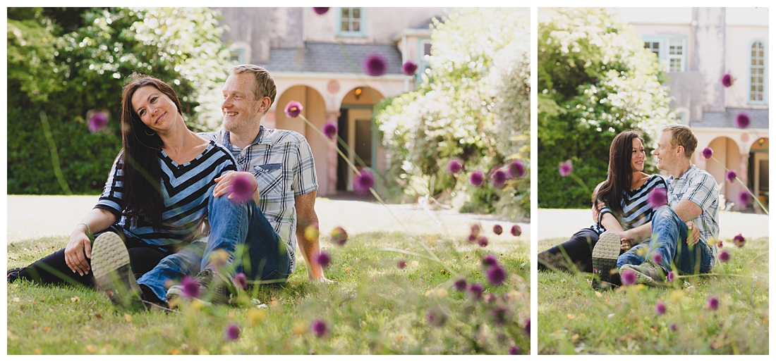 Jeff & Rosie's Aberdeen Engagement Portraits with Wildflowers and Mediterranean Inspired Details Photographed by Tacoma Wedding Photographer Amanda Howse
