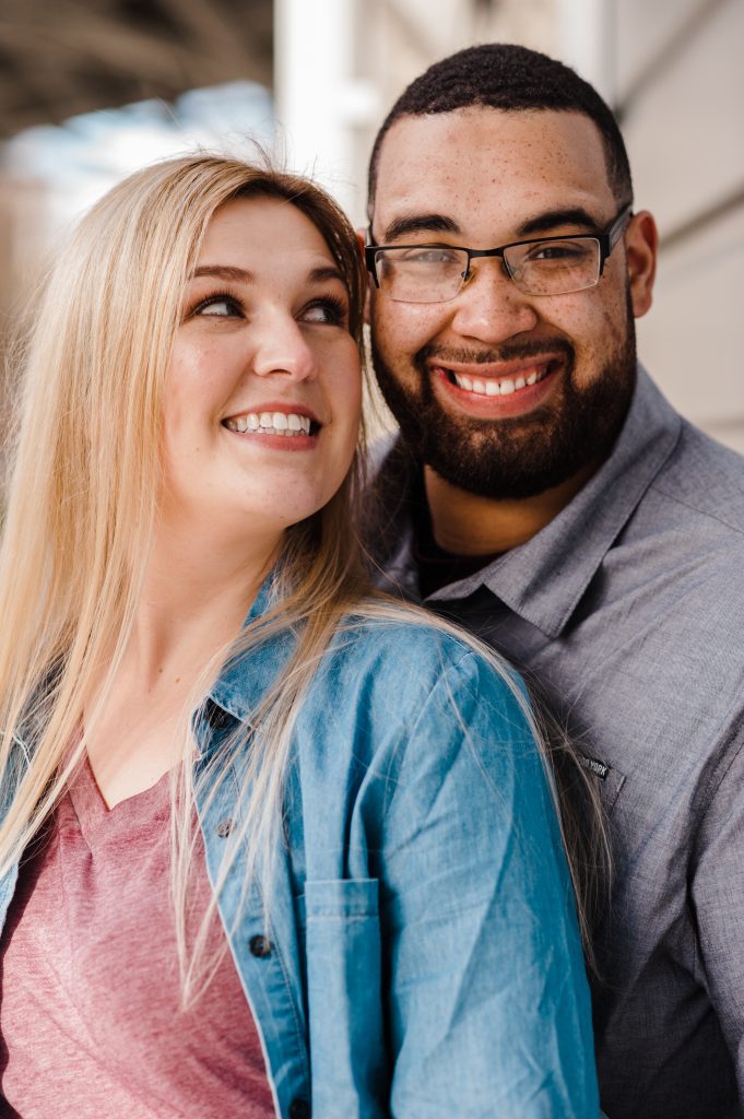 Tacoma Engagement Sessions with Smiling Couple photographed by Tacoma Wedding Photographer Amanda Howse