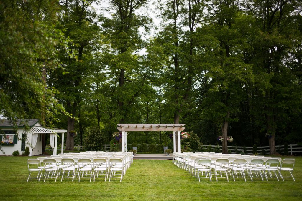 Ceremony Set Up at Wine and Roses Country Estate in Auburn Photographed by Amanda Howse