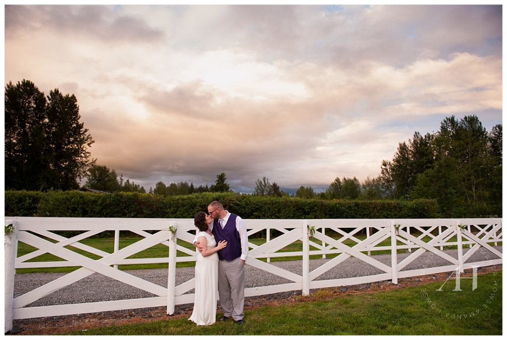 Sunset Bride & Groom portraits at Heartland Ranch photographed by Amanda Howse
