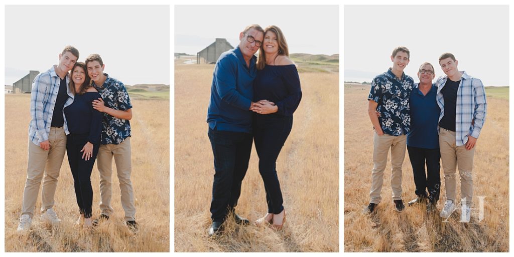 Matching outfit inspiration for family portraits photographed by Tacoma photographer Amanda Howse