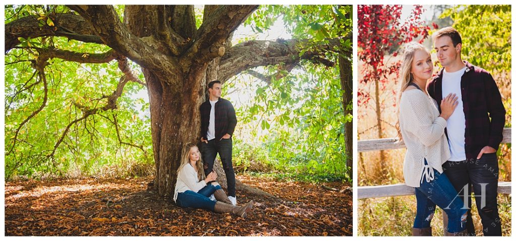 Couple Portraits in the forest photographed by Tacoma Family Portrait Photographer Amanda Howse