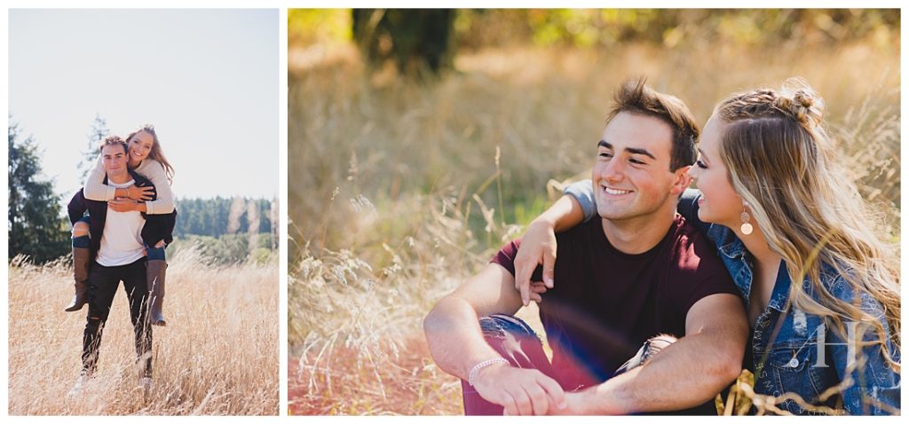 Cute couple portraits photographed in Tacoma by Amanda Howse