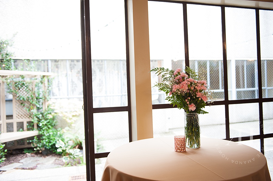 Courtyard and Lounge at Tacoma Wedding Venue Events on 6th Photographed by Tacoma Wedding Photographer Amanda Howse