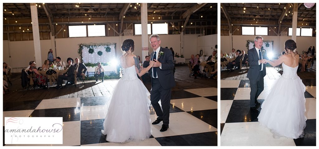 Transit Shed wedding reception | Photographed by Tacoma Wedding Photographer Amanda Howse