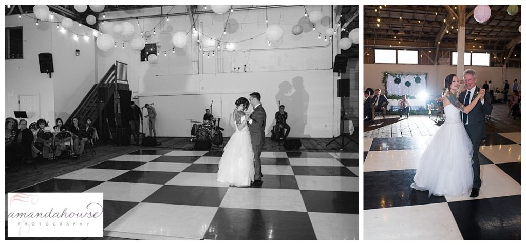Bride and groom first dance portraits | Photographed by Tacoma Wedding Photographer Amanda Howse