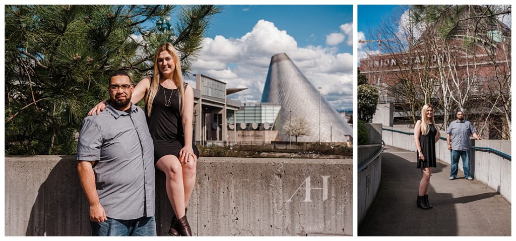 Tacoma Engagement Portraits with City in the Background | Summer Engagement Photography by Amanda Howse