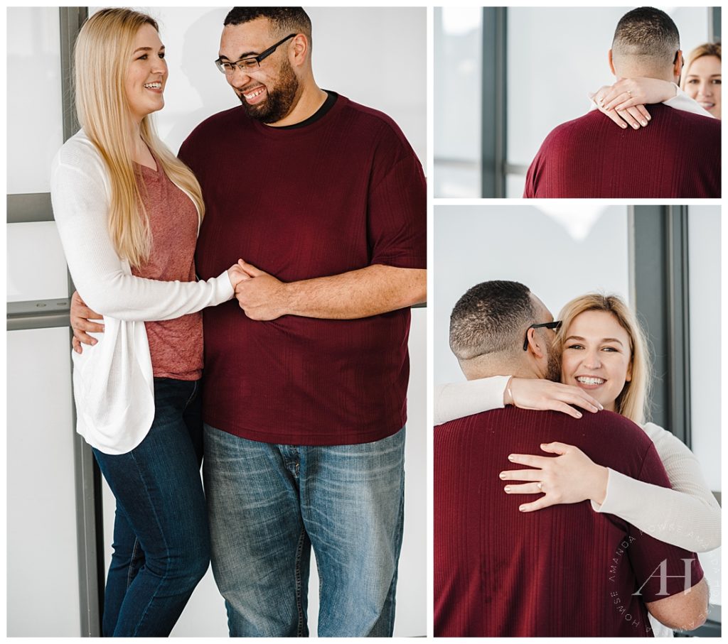 Outfit Ideas for Casual Engagement Portraits | Photographed by Tacoma Wedding Photographer Amanda Howse