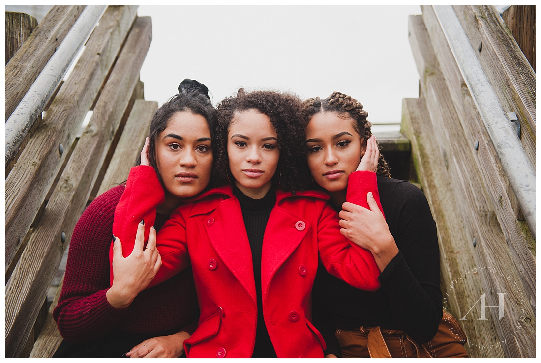 Beautiful PNW Family Portrait with Three Sisters | Photographed by Tacoma Photographer Amanda Howse