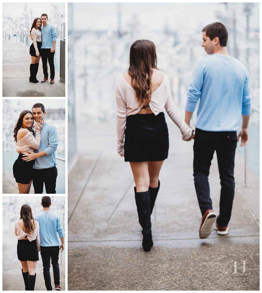 Cute Poses for Couples | Portrait Session at the Museum of Glass by Tacoma Photographer Amanda Howse