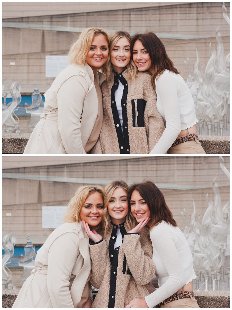 Cute Family Portraits of Sisters | Neutral Outfit Ideas for Portraits | Photographed by Amanda Howse
