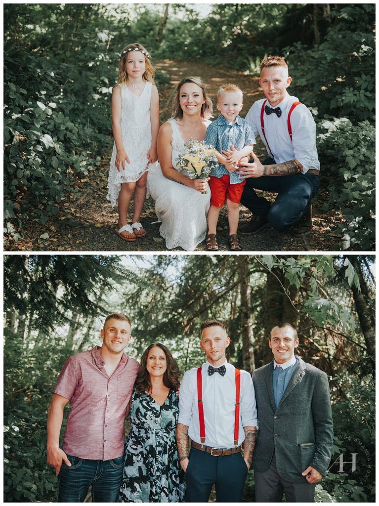 Cute Family Portraits | Intimate Olympia Backyard Summer Wedding | Photographed by Tacoma's Best Wedding Photographer Amanda Howse