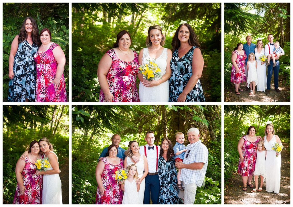 Wedding Portraits | Casual Family Portraits in Olympia for an Intimate Backyard Wedding | Photographed by Tacoma's Best Wedding Photographer Amanda Howse