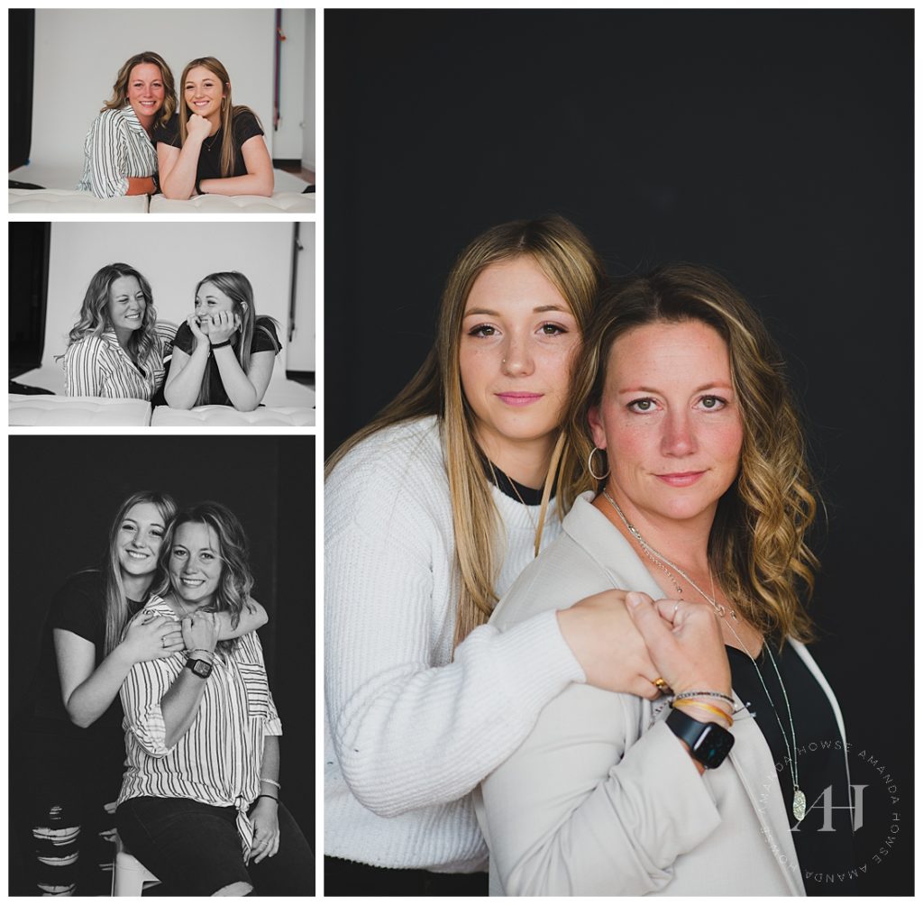 Modern Portraits of Mom and Daughter | Gift Ideas for Mother's Day, Sentimental Portrait Session for High School Seniors, How to Make Your Mom Feel Special on Mother's Day | Photographed by Tacoma's Best Family Photographer Amanda Howse