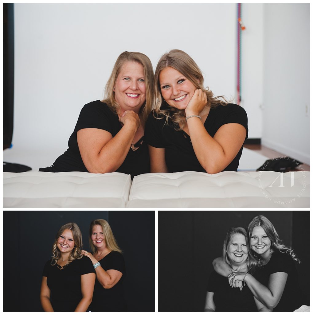 How to Style a Black T-Shirt for Modern Portraits | Photographed by Tacoma's Best Family Photographer Amanda Howse