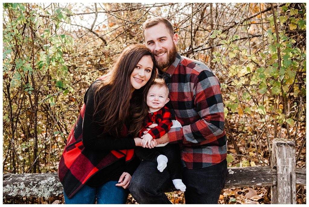 Fall Family Portraits in Washington | How to Style Flannel for Fall Portraits, Cute Engagement Session with Toddler | Photographed by Tacoma Family Photographer Amanda Howse Photography