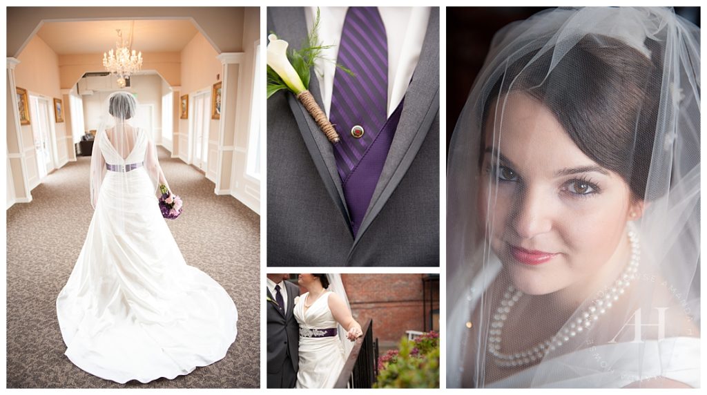 Bride and Groom Portrait Details | Wedding Day Timeline | Photographed by Tacoma Wedding Photographer Amanda Howse