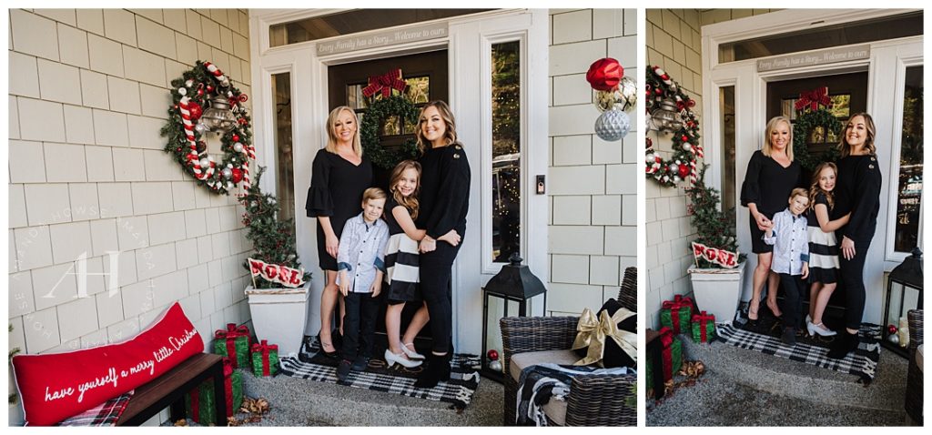 Home Family Portraits | How to Style a Holiday Portrait Session | Photographed by the Best Tacoma Family Photographer Amanda Howse Photography