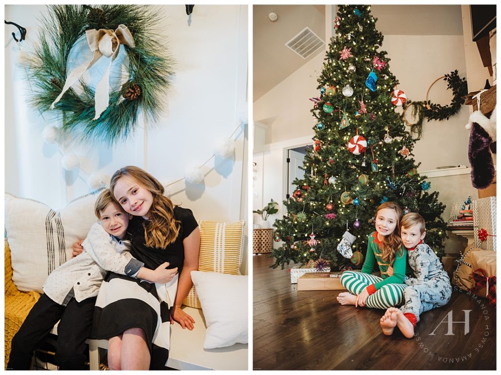 Kids Christmas Card Ideas | Outfits and Decor for Holiday Portraits | Photographed by the Best Tacoma Family Photographer Amanda Howse Photography