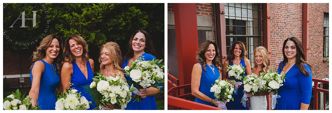 Capturing Special Moments with Bridesmaids | Fall Summer Wedding at Annie Wright Schools | Photographed by the Best Tacoma Wedding Photographer Amanda Howse Photography
