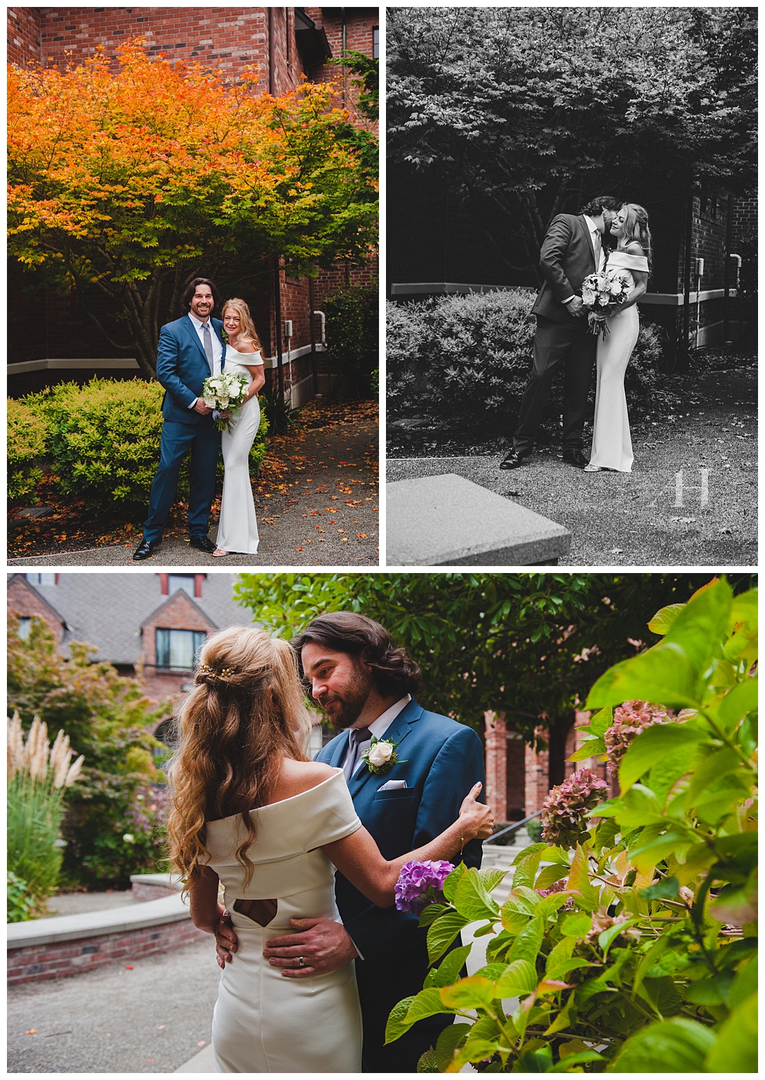 Sweet, Intimate Moments with Bride and Groom on Wedding Day | Fall Summer Wedding Ideas, Washington Wedding Locations | Photographed by the Best Tacoma Wedding Photographer Amanda Howse Photography