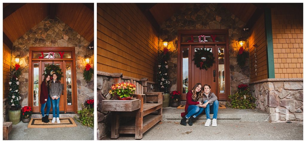 Christmas Picture Ideas For Siblings | Sister-Brother Portraits, Holiday Themed Family Pictures, Outdoor Family Photos | Photographed by the Best Tacoma Family Photographer Amanda Howse Photography