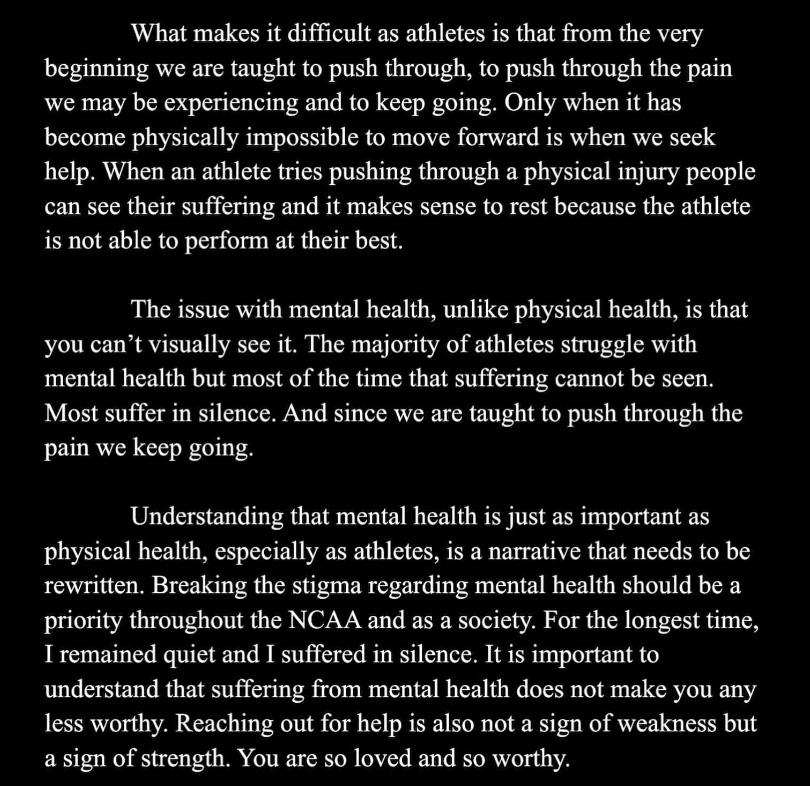 Breaking the Stigma in NCAA Sports | Mental Health Awareness Month | Amanda Howse Photography