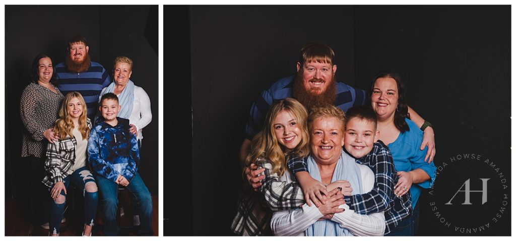 Family Portraits with Grandma | Outfit Ideas For Matching Family Pictures | Photographed by the Best Tacoma, Washington Family Photographer Amanda Howse Photography