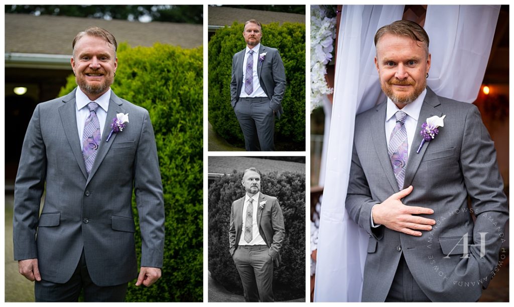 Pre-Wedding Solo Grooms Portraits | Photographed by the Best Tacoma Wedding Photographer Amanda Howse Photography
