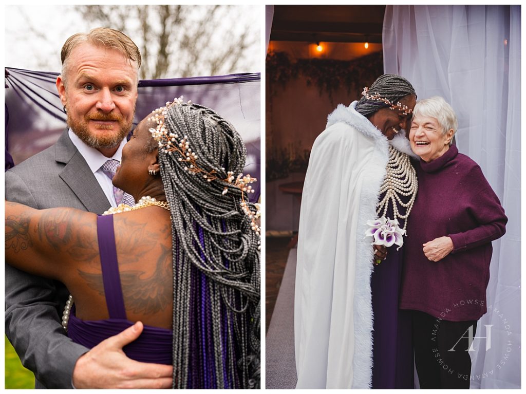 Intimate Family Wedding Photos with Grandma | Photographed by the Best Tacoma Wedding Photographer Amanda Howse Photography