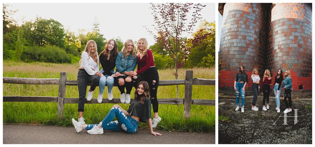 BFF Group Photoshoot with High School Friends | Photographed by the Best Tacoma, Washington Photographer Amanda Howse Photography