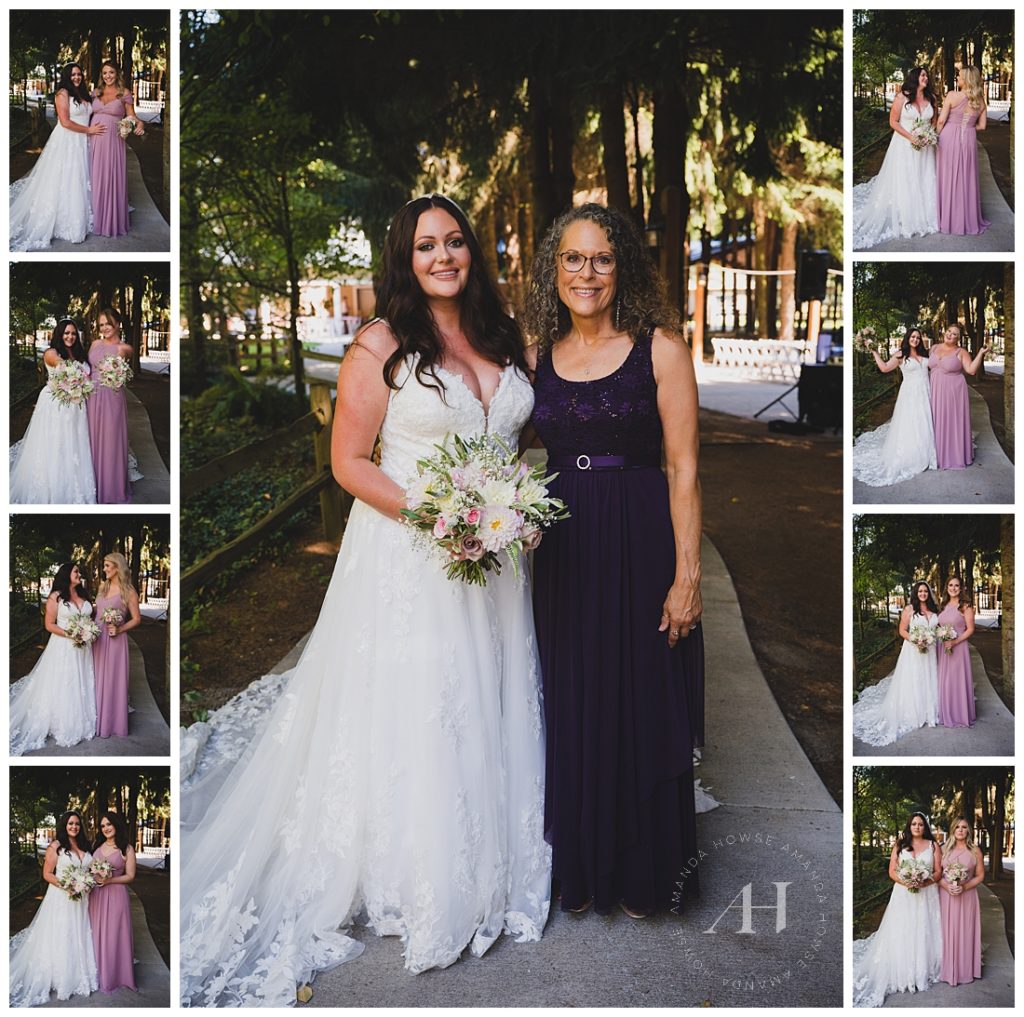 Bride and Bridal Party Individual Portraits | Photographed by the Best Tacoma Wedding Photographer Amanda Howse Photography