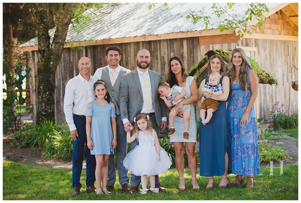 Pre-Wedding Family Portraits with Groom's Family | Photographed by the Best Tacoma Wedding Photographer Amanda Howse Photography