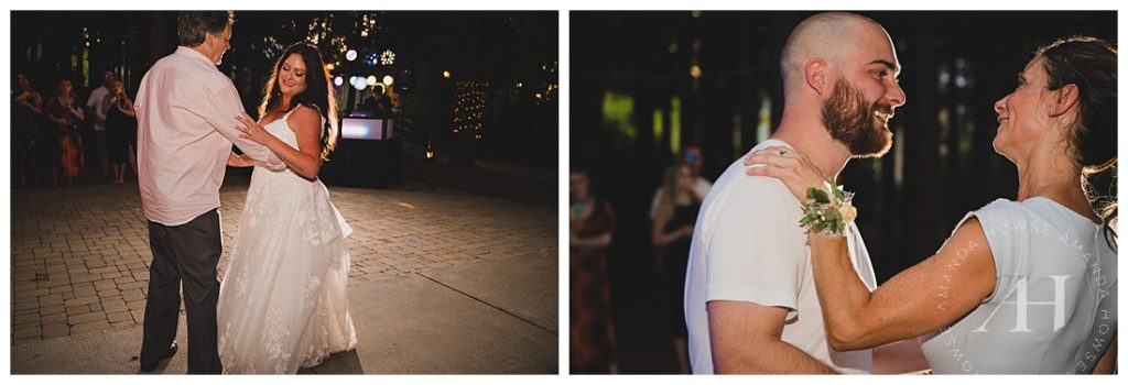 Wedding Reception Portraits on the Dance Floor | Photographed by the Best Tacoma Wedding Photographer Amanda Howse Photography