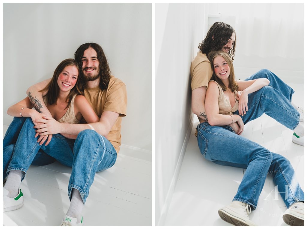 Cute Couple Portraits at Studio253 | Photographed by the Best Tacoma, Washington Couple's Photographer Amanda Howse Photography