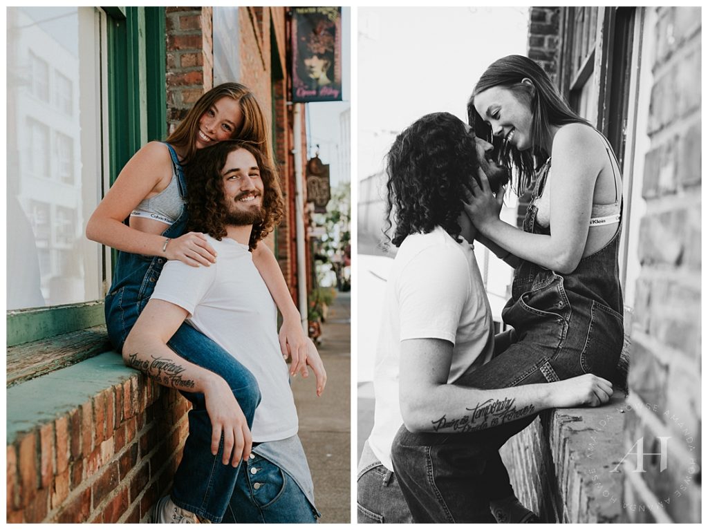 Cute Ideas For Relaxed Relationship Portraits | Photographed by the Best Tacoma, Washington Couple's Photographer Amanda Howse Photography