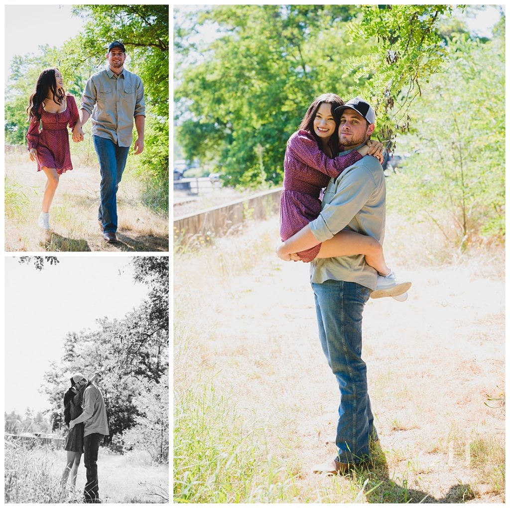Cute Poses For Engagement Shoot | PNW Couples | Photographed by the Best Tacoma Engagement Photographer Amanda Howse Photography
