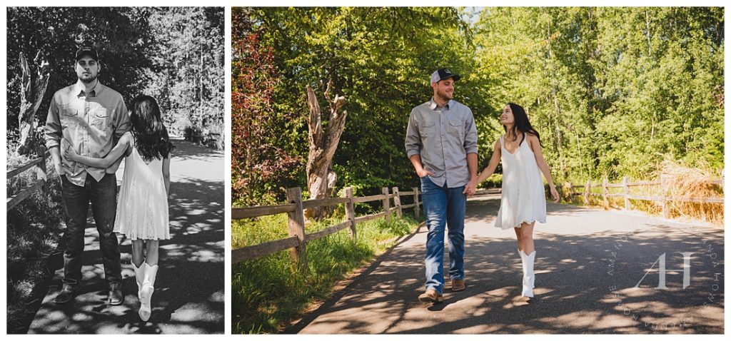 Cute Country Portrait Ideas For Engagement Shoots | Photographed by the Best Tacoma Engagement Photographer Amanda Howse Photography