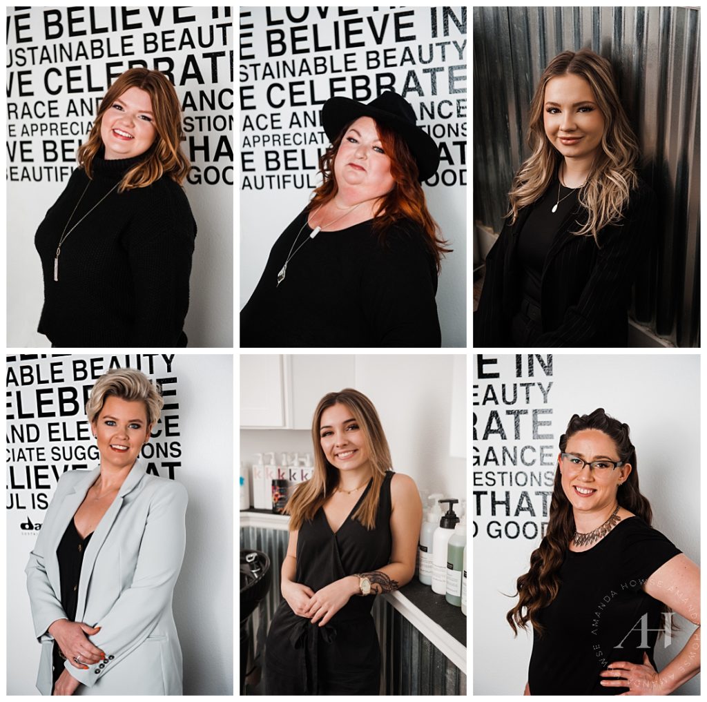 Professional and Fun Business Portraits for PNW Boss Babes | Moda Salon and Spa | Photographed by the Best Tacoma Washington Business Photographer Amanda Howse Photography