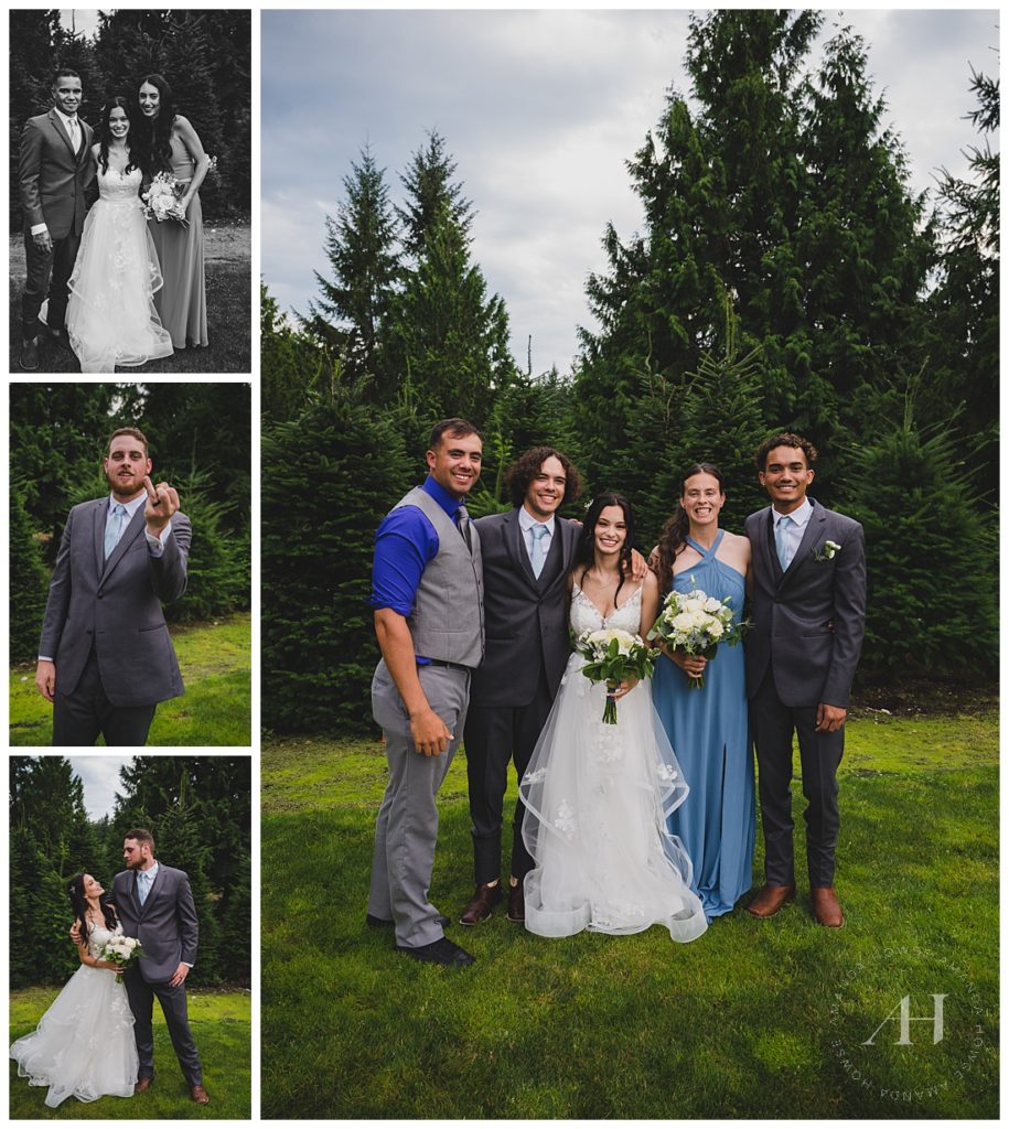 Wedding Portraits With Family | Photographed by the Best Tacoma Wedding Photographer Amanda Howse Photography