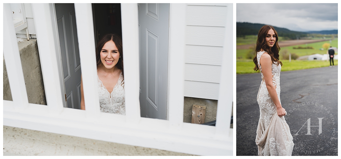Before the First Look | Washington Bridal Photography | Photographed by the Best Tacoma Wedding Photographer Amanda Howse Photography