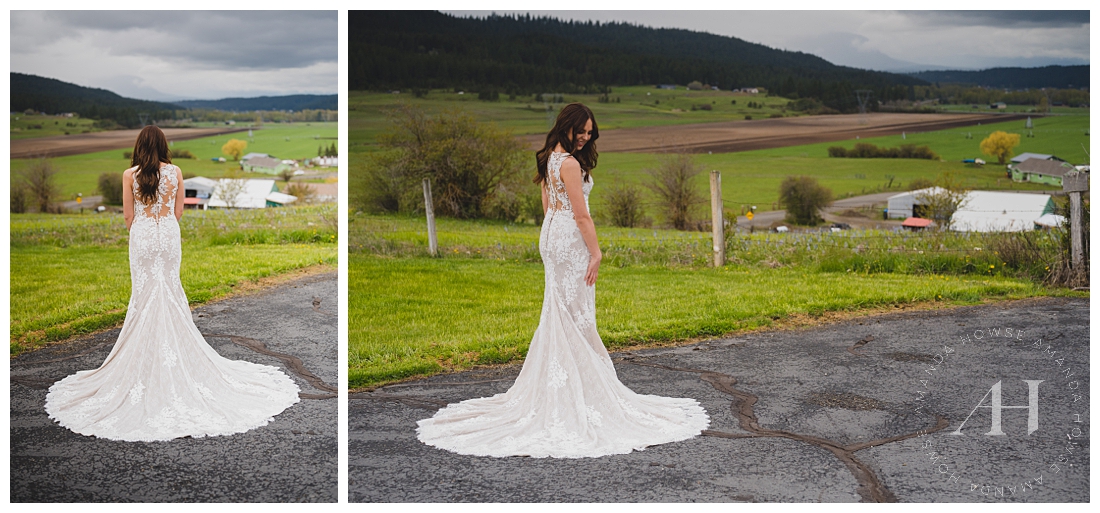 Outdoor Bridal Portraits in Eastern Washington Valley | Photographed by the Best Tacoma Wedding Photographer Amanda Howse Photography