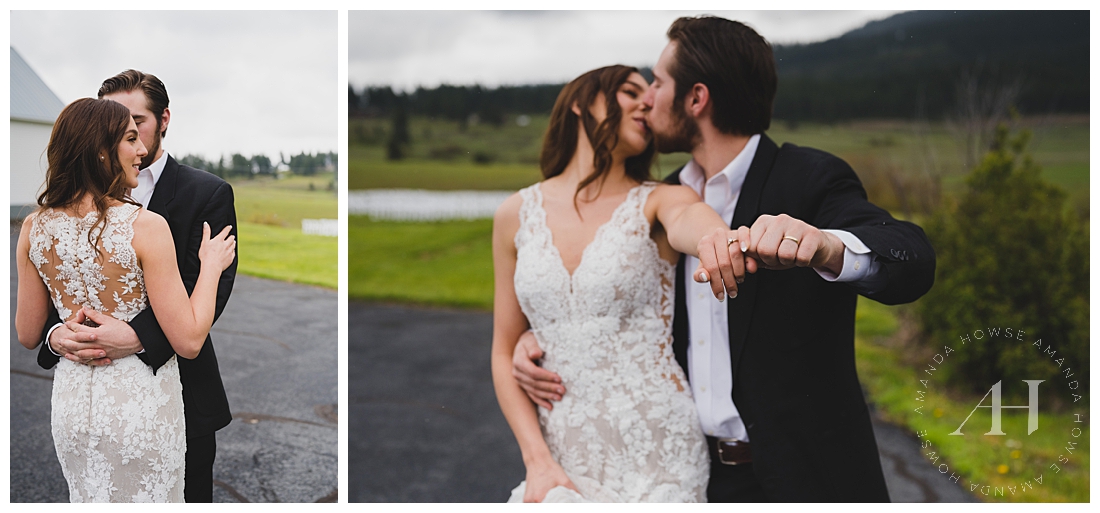 Stunning Wedding Portraits with PNW Bride and Groom | Photographed by the Best Tacoma Wedding Photographer Amanda Howse Photography