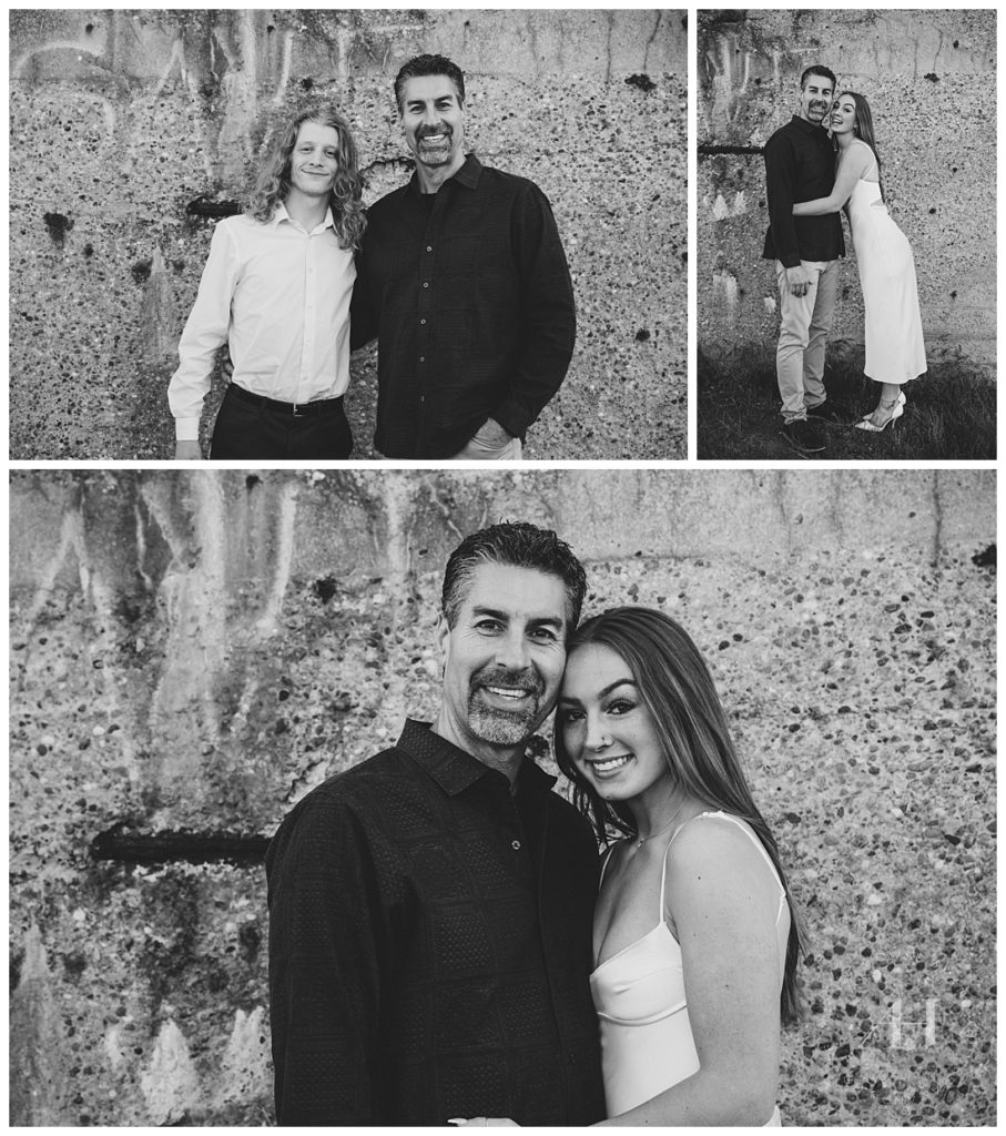 B&W Father-Daughter Family Photos | Photographed by the Best Tacoma, Washington Family Photographer Amanda Howse Photography