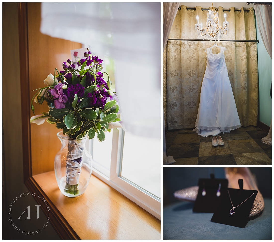 Detail Portraits of Bride's Dress and Jewelry | Photographed by the Best Tacoma Wedding Photographer Amanda Howse Photography