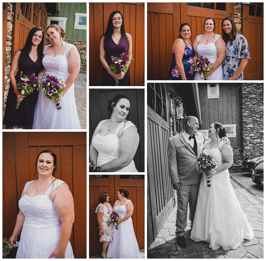 Outdoor Bride and Bridal Party Portraits | Photographed by the Best Tacoma Wedding Photographer Amanda Howse Photography