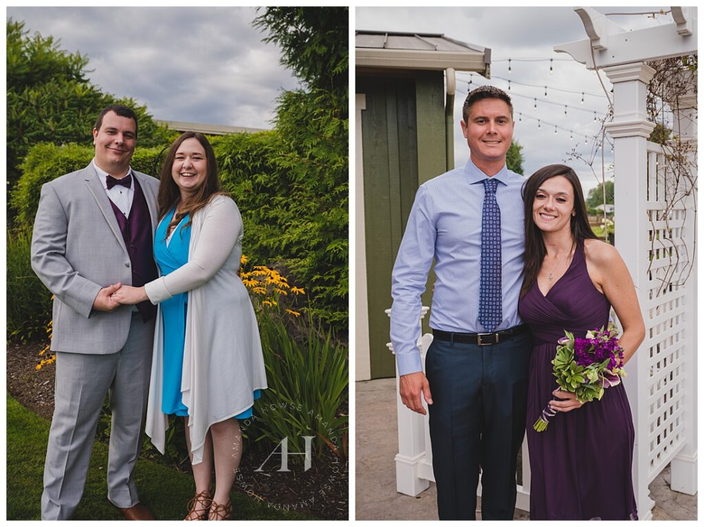 Wedding Guests Portraits with Groom's Family | Photographed by the Best Tacoma Wedding Photographer Amanda Howse Photography