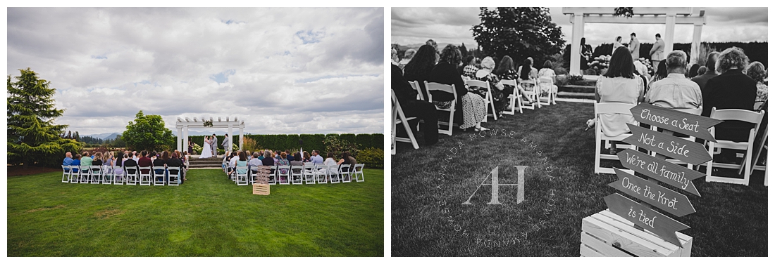 Outdoor Summer Wedding in WA | Photographed by the Best Tacoma Wedding Photographer Amanda Howse Photography