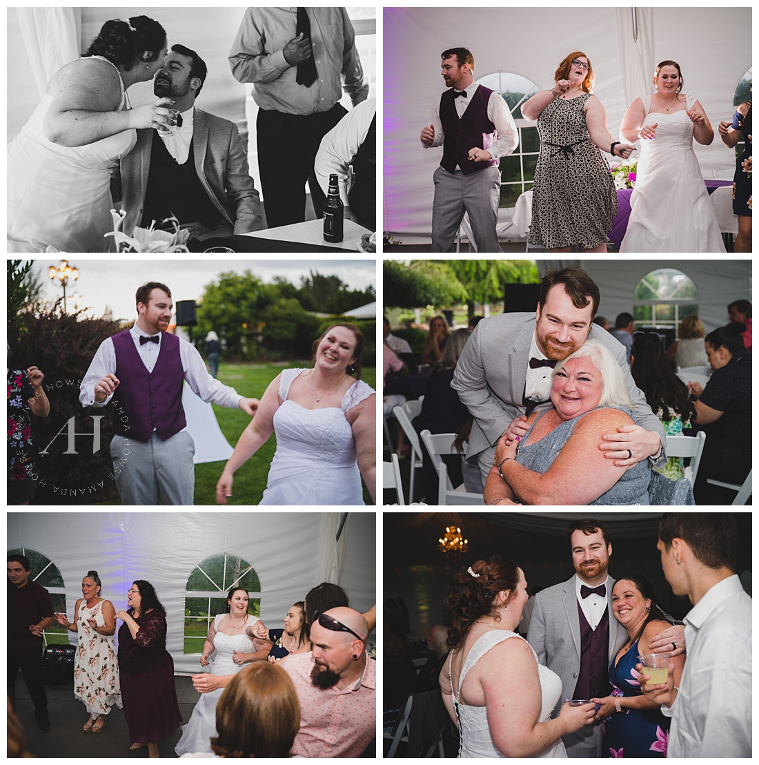 Candid Wedding Reception Portraits | Photographed by the Best Tacoma Wedding Photographer Amanda Howse Photography