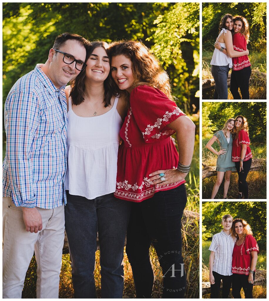 Best Pose Ideas For Outdoor Family Photos in the PNW | Photographed by the Best Tacoma, Washington Family Photographer Amanda Howse Photography